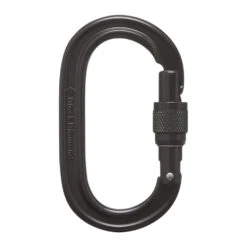 Black Diamond Oval Screwgate Carabiner -Climbing Equipment 210084 blak black ovalscrewgate frnt 80204.1626822529